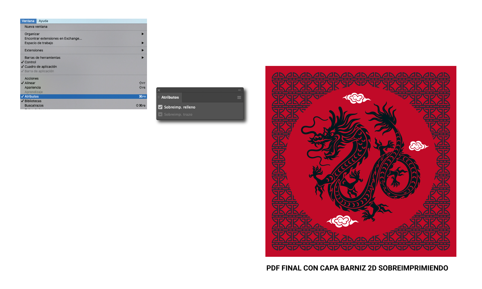 Cómo preparar el arte final con barniz digital