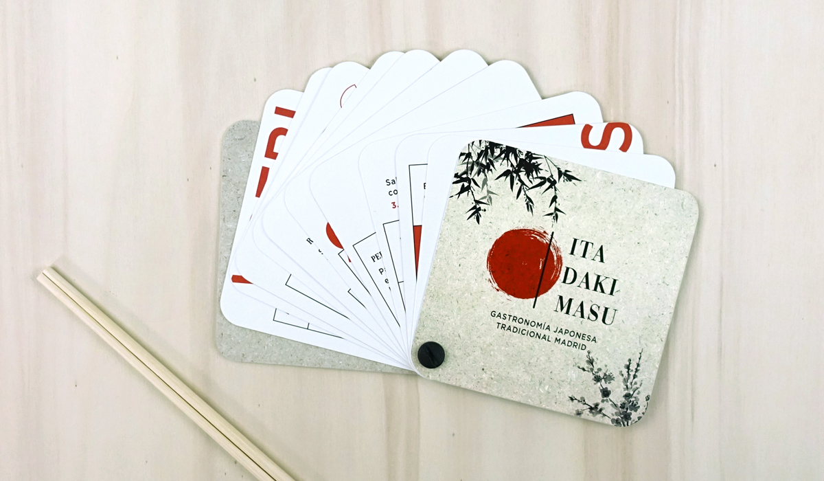 branding gastronomico, Carta restaurante