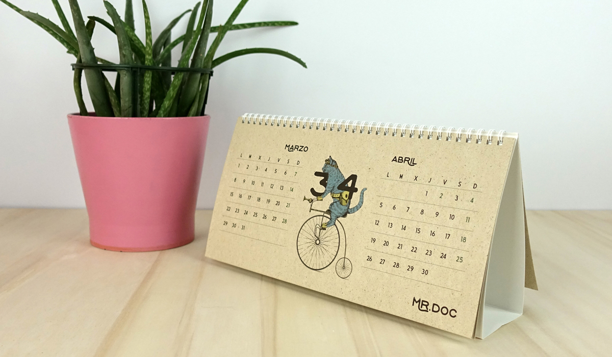 Calendarios y planificadores para promocionarse durante todo el año