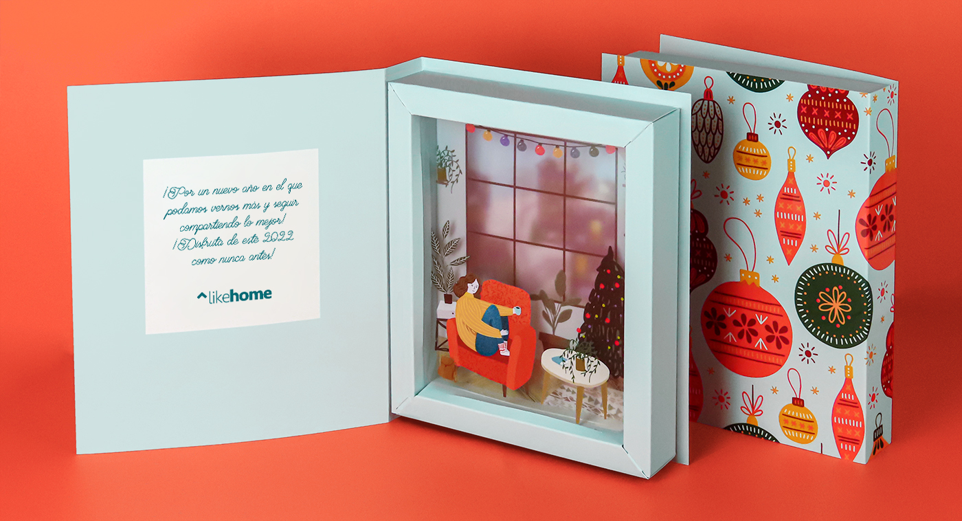 christmas con escena de navidad para felicitar la navidad