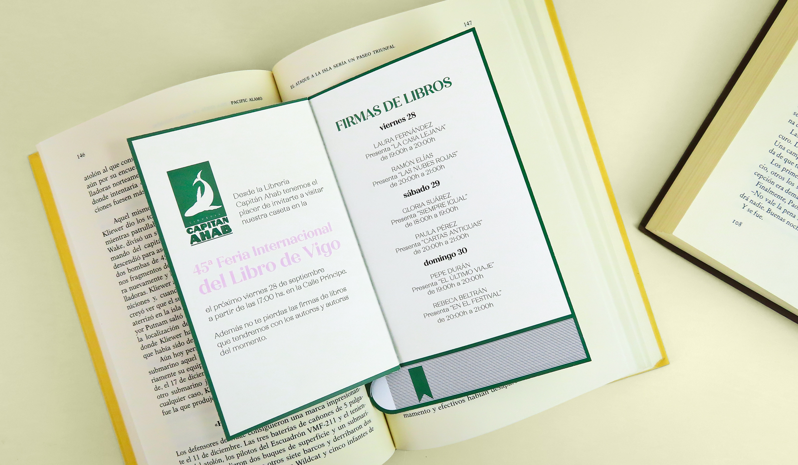 Invitaciones para la feria del libro